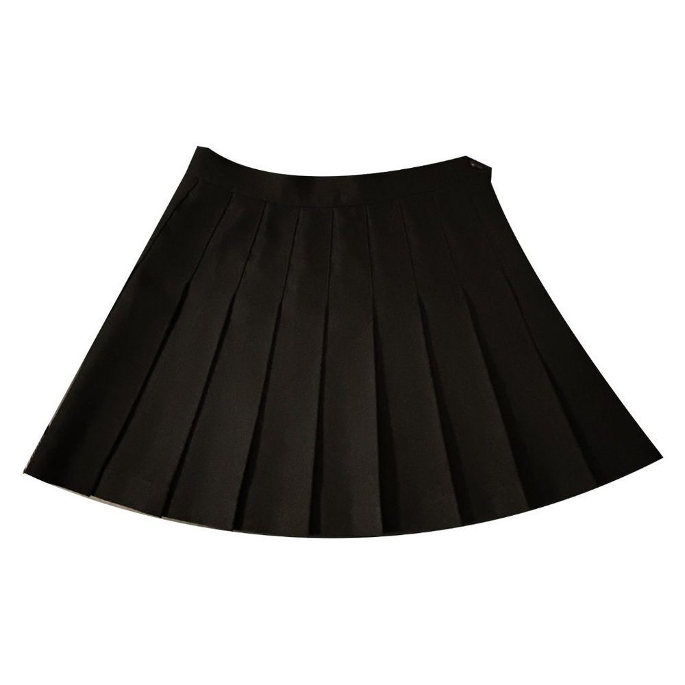 LOS ANGELES APPAREL TENNIS SKIRT BLACK SIZE MEDIUM - HIGH WAISTED WORN ONCE!